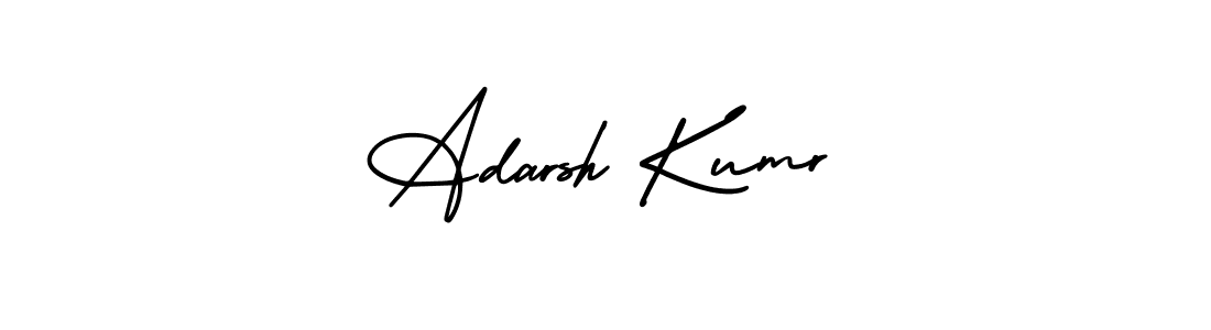 Make a beautiful signature design for name Adarsh Kumr. With this signature (AmerikaSignatureDemo-Regular) style, you can create a handwritten signature for free. Adarsh Kumr signature style 3 images and pictures png