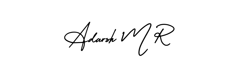 Make a beautiful signature design for name Adarsh M R. With this signature (AmerikaSignatureDemo-Regular) style, you can create a handwritten signature for free. Adarsh M R signature style 3 images and pictures png