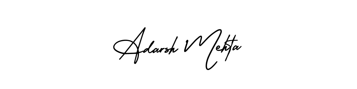 Make a beautiful signature design for name Adarsh Mehta. With this signature (AmerikaSignatureDemo-Regular) style, you can create a handwritten signature for free. Adarsh Mehta signature style 3 images and pictures png