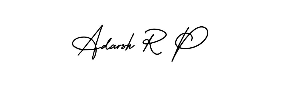 How to make Adarsh R P signature? AmerikaSignatureDemo-Regular is a professional autograph style. Create handwritten signature for Adarsh R P name. Adarsh R P signature style 3 images and pictures png