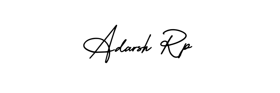 Similarly AmerikaSignatureDemo-Regular is the best handwritten signature design. Signature creator online .You can use it as an online autograph creator for name Adarsh Rp. Adarsh Rp signature style 3 images and pictures png