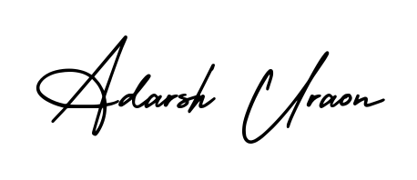 Also You can easily find your signature by using the search form. We will create Adarsh Uraon name handwritten signature images for you free of cost using AmerikaSignatureDemo-Regular sign style. Adarsh Uraon signature style 3 images and pictures png