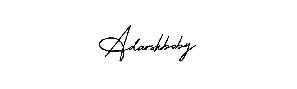 How to make Adarshboby signature? AmerikaSignatureDemo-Regular is a professional autograph style. Create handwritten signature for Adarshboby name. Adarshboby signature style 3 images and pictures png
