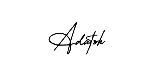 Also You can easily find your signature by using the search form. We will create Adatsh name handwritten signature images for you free of cost using AmerikaSignatureDemo-Regular sign style. Adatsh signature style 3 images and pictures png