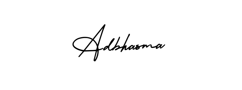 Adbhasma stylish signature style. Best Handwritten Sign (AmerikaSignatureDemo-Regular) for my name. Handwritten Signature Collection Ideas for my name Adbhasma. Adbhasma signature style 3 images and pictures png