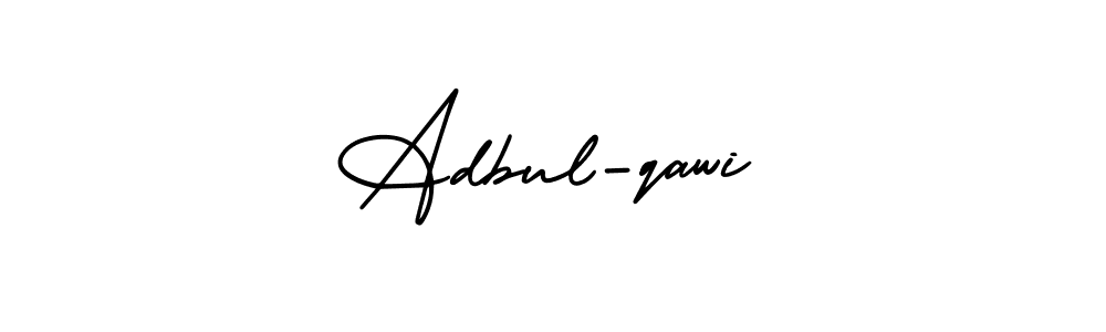 Design your own signature with our free online signature maker. With this signature software, you can create a handwritten (AmerikaSignatureDemo-Regular) signature for name Adbul-qawi. Adbul-qawi signature style 3 images and pictures png