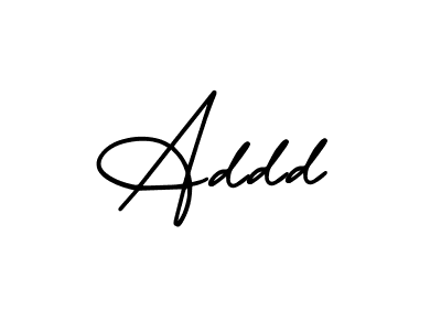 Also You can easily find your signature by using the search form. We will create Addd name handwritten signature images for you free of cost using AmerikaSignatureDemo-Regular sign style. Addd signature style 3 images and pictures png