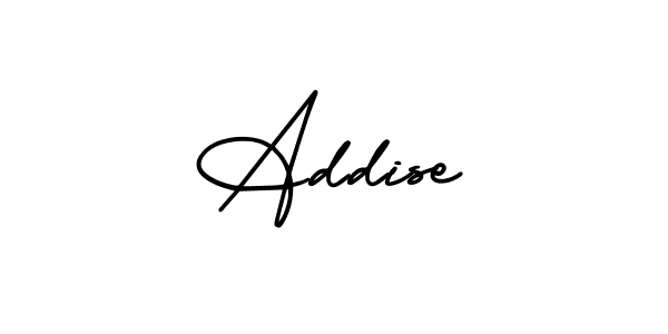 This is the best signature style for the Addise name. Also you like these signature font (AmerikaSignatureDemo-Regular). Mix name signature. Addise signature style 3 images and pictures png