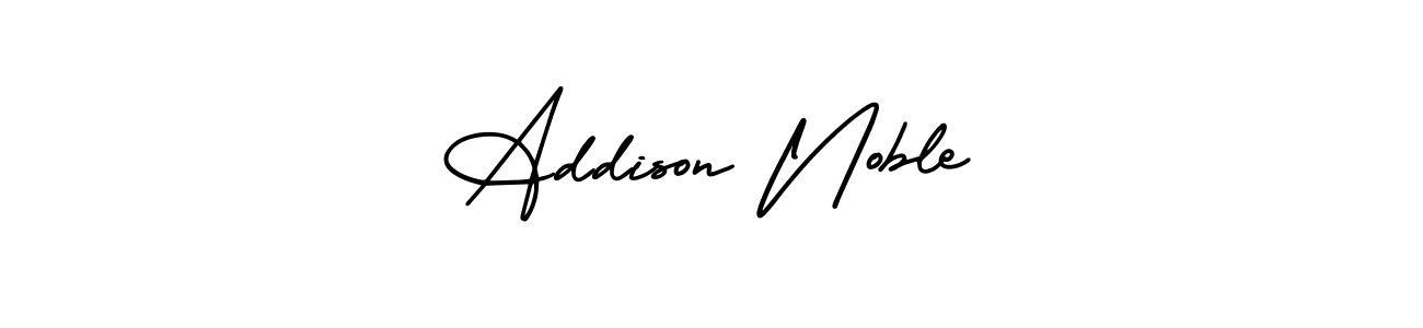 This is the best signature style for the Addison Noble name. Also you like these signature font (AmerikaSignatureDemo-Regular). Mix name signature. Addison Noble signature style 3 images and pictures png