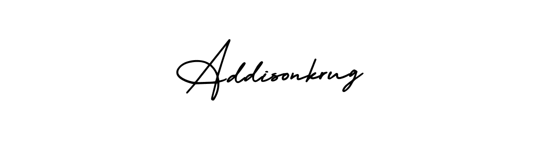 How to Draw Addisonkrug signature style? AmerikaSignatureDemo-Regular is a latest design signature styles for name Addisonkrug. Addisonkrug signature style 3 images and pictures png