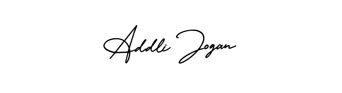 You can use this online signature creator to create a handwritten signature for the name Addli Jogan. This is the best online autograph maker. Addli Jogan signature style 3 images and pictures png