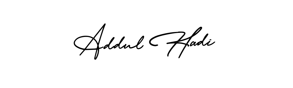 Best and Professional Signature Style for Addul Hadi. AmerikaSignatureDemo-Regular Best Signature Style Collection. Addul Hadi signature style 3 images and pictures png