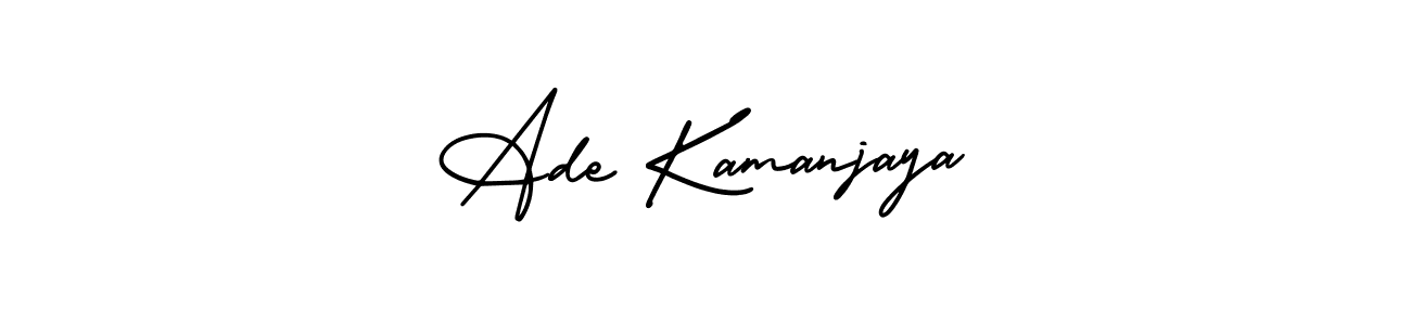 AmerikaSignatureDemo-Regular is a professional signature style that is perfect for those who want to add a touch of class to their signature. It is also a great choice for those who want to make their signature more unique. Get Ade Kamanjaya name to fancy signature for free. Ade Kamanjaya signature style 3 images and pictures png