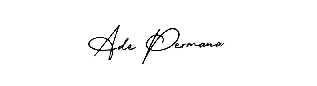 Ade Permana stylish signature style. Best Handwritten Sign (AmerikaSignatureDemo-Regular) for my name. Handwritten Signature Collection Ideas for my name Ade Permana. Ade Permana signature style 3 images and pictures png