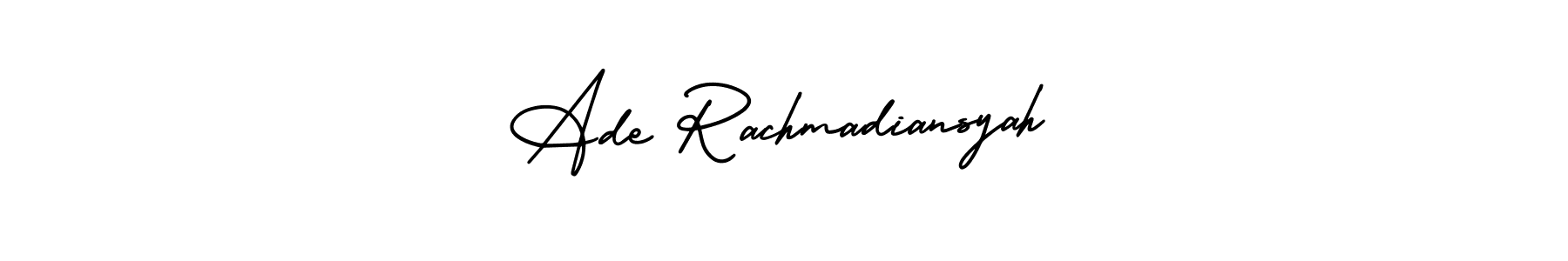 Also You can easily find your signature by using the search form. We will create Ade Rachmadiansyah name handwritten signature images for you free of cost using AmerikaSignatureDemo-Regular sign style. Ade Rachmadiansyah signature style 3 images and pictures png