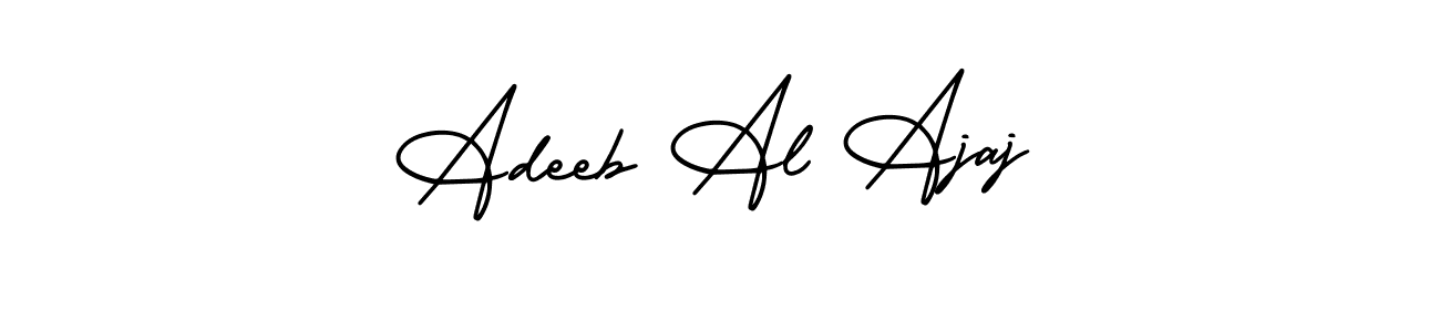Design your own signature with our free online signature maker. With this signature software, you can create a handwritten (AmerikaSignatureDemo-Regular) signature for name Adeeb Al Ajaj. Adeeb Al Ajaj signature style 3 images and pictures png