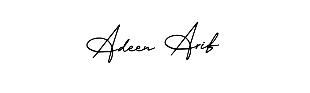 Also You can easily find your signature by using the search form. We will create Adeen Arif name handwritten signature images for you free of cost using AmerikaSignatureDemo-Regular sign style. Adeen Arif signature style 3 images and pictures png