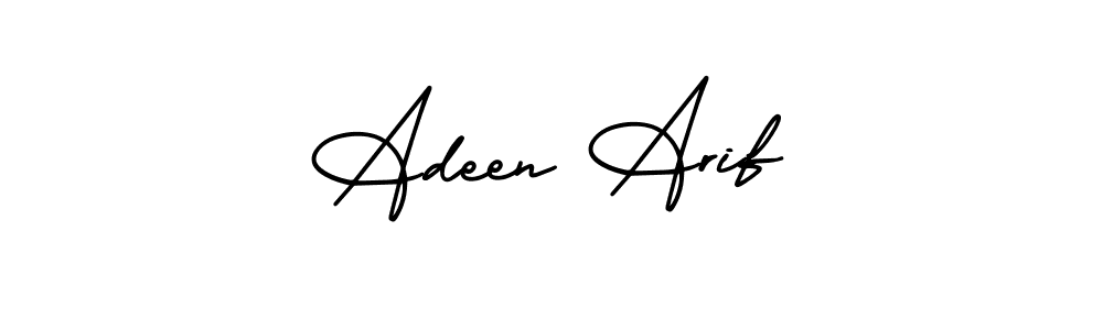 How to Draw Adeen Arif signature style? AmerikaSignatureDemo-Regular is a latest design signature styles for name Adeen Arif. Adeen Arif signature style 3 images and pictures png