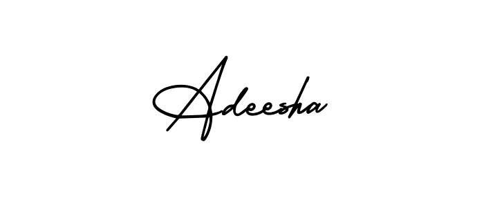 Make a beautiful signature design for name Adeesha. Use this online signature maker to create a handwritten signature for free. Adeesha signature style 3 images and pictures png