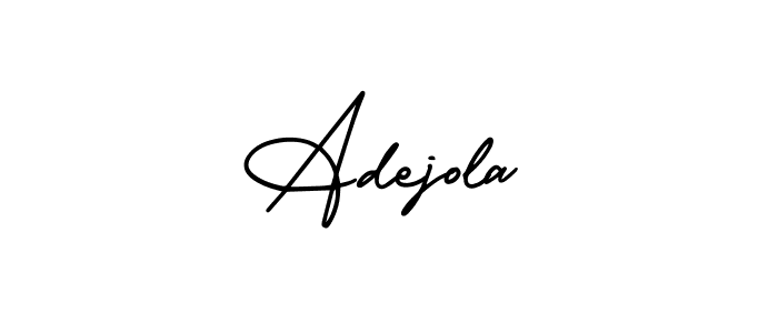 Design your own signature with our free online signature maker. With this signature software, you can create a handwritten (AmerikaSignatureDemo-Regular) signature for name Adejola. Adejola signature style 3 images and pictures png