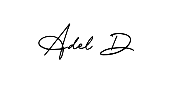 Also we have Adel D name is the best signature style. Create professional handwritten signature collection using AmerikaSignatureDemo-Regular autograph style. Adel D signature style 3 images and pictures png
