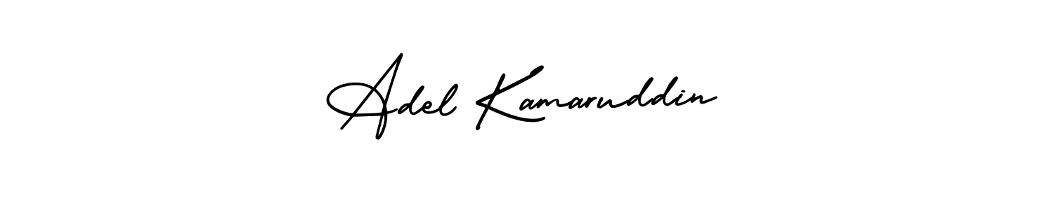 How to make Adel Kamaruddin name signature. Use AmerikaSignatureDemo-Regular style for creating short signs online. This is the latest handwritten sign. Adel Kamaruddin signature style 3 images and pictures png
