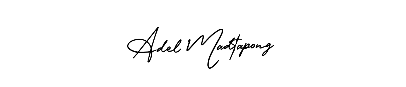 Design your own signature with our free online signature maker. With this signature software, you can create a handwritten (AmerikaSignatureDemo-Regular) signature for name Adel Madtapong. Adel Madtapong signature style 3 images and pictures png