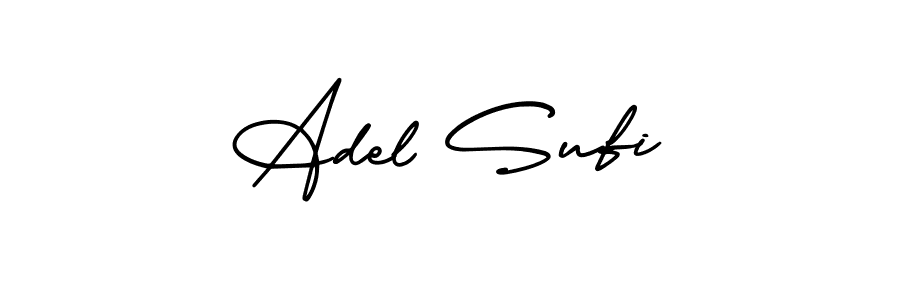 How to make Adel Sufi signature? AmerikaSignatureDemo-Regular is a professional autograph style. Create handwritten signature for Adel Sufi name. Adel Sufi signature style 3 images and pictures png