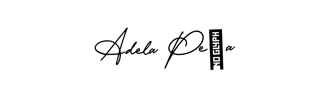 Design your own signature with our free online signature maker. With this signature software, you can create a handwritten (AmerikaSignatureDemo-Regular) signature for name Adela Peña. Adela Peña signature style 3 images and pictures png