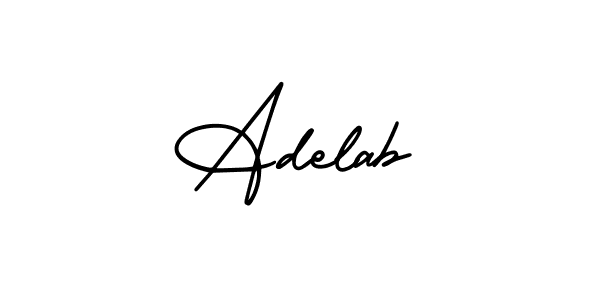 How to make Adelab signature? AmerikaSignatureDemo-Regular is a professional autograph style. Create handwritten signature for Adelab name. Adelab signature style 3 images and pictures png