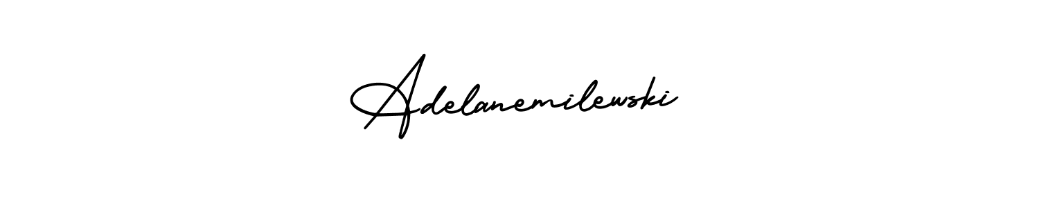if you are searching for the best signature style for your name Adelanemilewski. so please give up your signature search. here we have designed multiple signature styles  using AmerikaSignatureDemo-Regular. Adelanemilewski signature style 3 images and pictures png