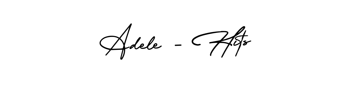 Use a signature maker to create a handwritten signature online. With this signature software, you can design (AmerikaSignatureDemo-Regular) your own signature for name Adele - Hits. Adele - Hits signature style 3 images and pictures png