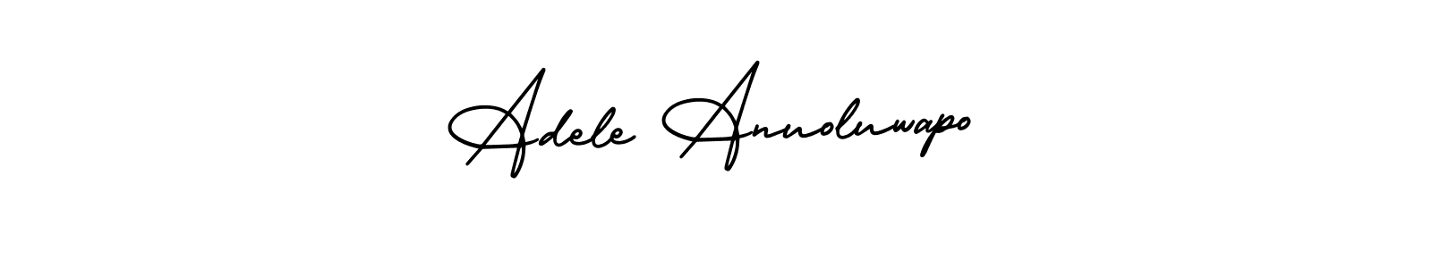 How to make Adele Anuoluwapo signature? AmerikaSignatureDemo-Regular is a professional autograph style. Create handwritten signature for Adele Anuoluwapo name. Adele Anuoluwapo signature style 3 images and pictures png
