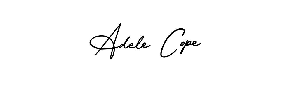 It looks lik you need a new signature style for name Adele Cope. Design unique handwritten (AmerikaSignatureDemo-Regular) signature with our free signature maker in just a few clicks. Adele Cope signature style 3 images and pictures png