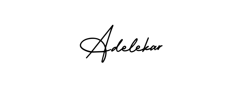 How to Draw Adelekar signature style? AmerikaSignatureDemo-Regular is a latest design signature styles for name Adelekar. Adelekar signature style 3 images and pictures png