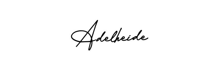 Make a beautiful signature design for name Adelheide. With this signature (AmerikaSignatureDemo-Regular) style, you can create a handwritten signature for free. Adelheide signature style 3 images and pictures png