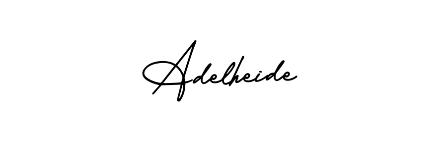 You should practise on your own different ways (AmerikaSignatureDemo-Regular) to write your name (Adelheide) in signature. don't let someone else do it for you. Adelheide signature style 3 images and pictures png