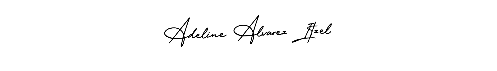 Check out images of Autograph of Adeline Alvarez Itzel name. Actor Adeline Alvarez Itzel Signature Style. AmerikaSignatureDemo-Regular is a professional sign style online. Adeline Alvarez Itzel signature style 3 images and pictures png