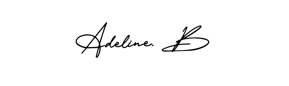 Best and Professional Signature Style for Adeline. B. AmerikaSignatureDemo-Regular Best Signature Style Collection. Adeline. B signature style 3 images and pictures png