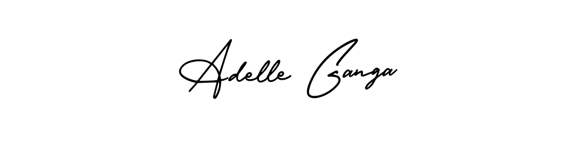 AmerikaSignatureDemo-Regular is a professional signature style that is perfect for those who want to add a touch of class to their signature. It is also a great choice for those who want to make their signature more unique. Get Adelle Ganga name to fancy signature for free. Adelle Ganga signature style 3 images and pictures png
