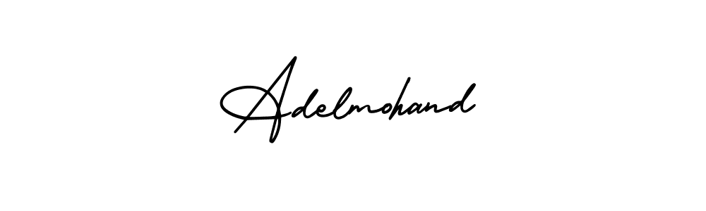 Create a beautiful signature design for name Adelmohand. With this signature (AmerikaSignatureDemo-Regular) fonts, you can make a handwritten signature for free. Adelmohand signature style 3 images and pictures png