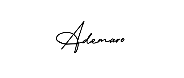 Make a beautiful signature design for name Ademaro. With this signature (AmerikaSignatureDemo-Regular) style, you can create a handwritten signature for free. Ademaro signature style 3 images and pictures png