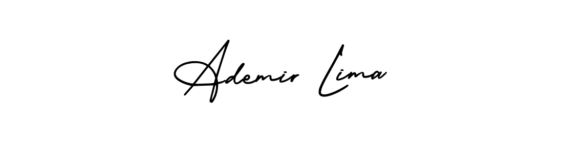 Best and Professional Signature Style for Ademir Lima. AmerikaSignatureDemo-Regular Best Signature Style Collection. Ademir Lima signature style 3 images and pictures png