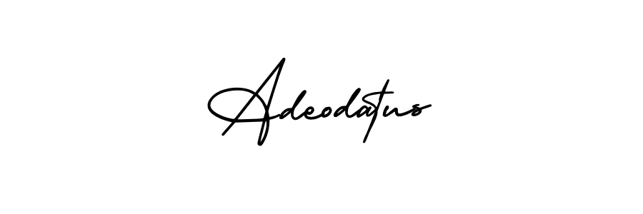 Make a beautiful signature design for name Adeodatus. With this signature (AmerikaSignatureDemo-Regular) style, you can create a handwritten signature for free. Adeodatus signature style 3 images and pictures png