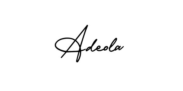 if you are searching for the best signature style for your name Adeola. so please give up your signature search. here we have designed multiple signature styles  using AmerikaSignatureDemo-Regular. Adeola signature style 3 images and pictures png