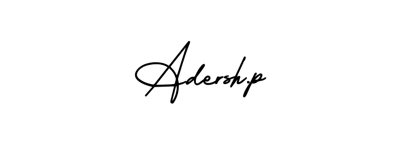 Also we have Adersh.p name is the best signature style. Create professional handwritten signature collection using AmerikaSignatureDemo-Regular autograph style. Adersh.p signature style 3 images and pictures png