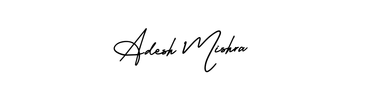 Create a beautiful signature design for name Adesh Mishra. With this signature (AmerikaSignatureDemo-Regular) fonts, you can make a handwritten signature for free. Adesh Mishra signature style 3 images and pictures png