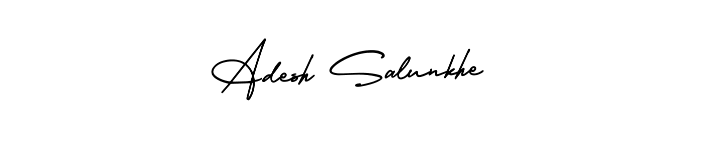 It looks lik you need a new signature style for name Adesh Salunkhe. Design unique handwritten (AmerikaSignatureDemo-Regular) signature with our free signature maker in just a few clicks. Adesh Salunkhe signature style 3 images and pictures png