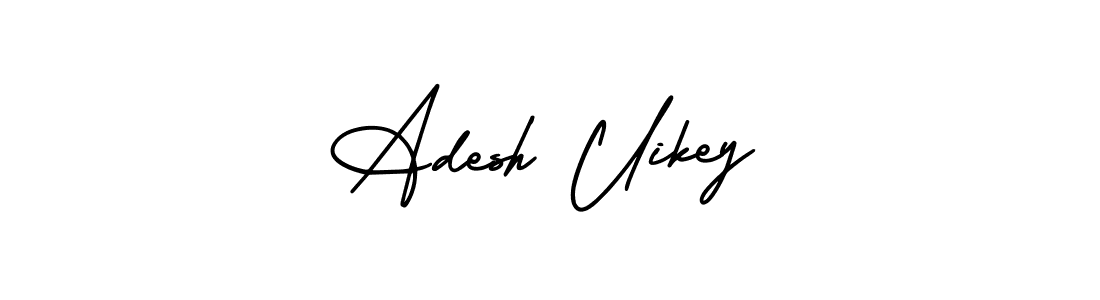 Make a beautiful signature design for name Adesh Uikey. Use this online signature maker to create a handwritten signature for free. Adesh Uikey signature style 3 images and pictures png
