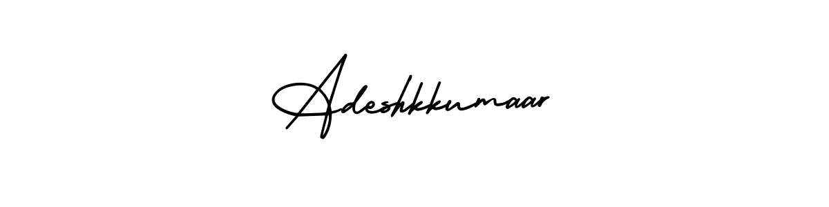 How to make Adeshkkumaar name signature. Use AmerikaSignatureDemo-Regular style for creating short signs online. This is the latest handwritten sign. Adeshkkumaar signature style 3 images and pictures png
